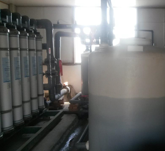 东营某食品厂2X15T超滤+反渗透水处理系统